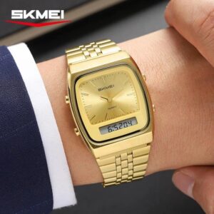 Skmei 2585 CH For Men - Gold | Rovelle