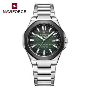 Naviforce 9258 CH For Men - Silver Green | Rovelle