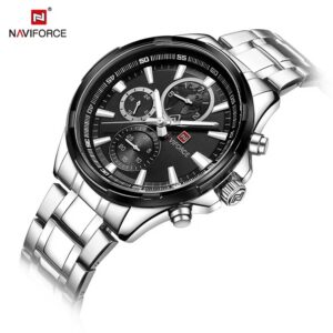 Naviforce 9089 CH - Silver Black | Rovelle