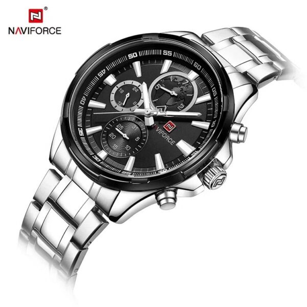 Naviforce 9089 CH - Silver Black | Rovelle