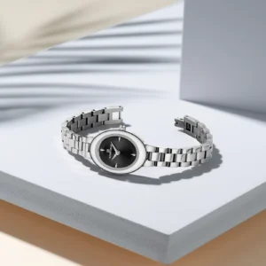 NAVIFORCE 5081 Ch Women Watch - Silver Black | Rovelle