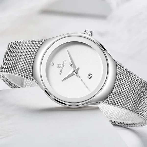 Naviforce 5004 For Women - Silver | Rovelle