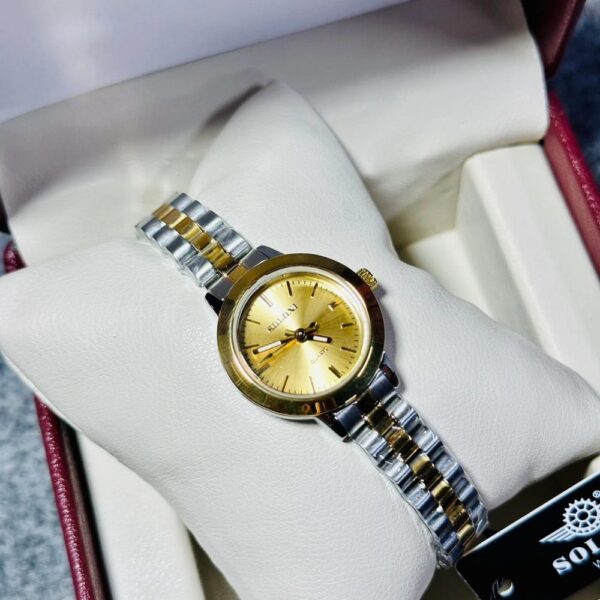 Soloni 1040 For Women -Silver Gold With Premium Box | Rovelle