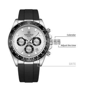 Naviforce 8054 - Black White | Rovelle