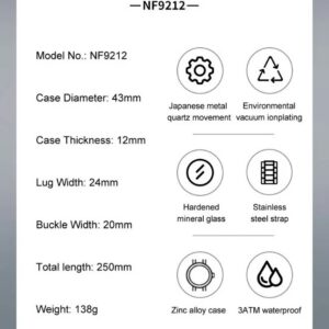 Naviforce 9212 CH - Black | Rovelle
