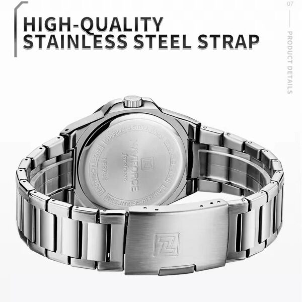 Naviforce 9258 CH For Men - Silver Green | Rovelle