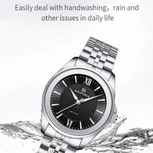 Naviforce 5067 For Women - Silver Black | Rovelle