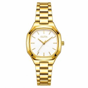 Oliya 831 Ladies Watch - Gold White | Rovelle