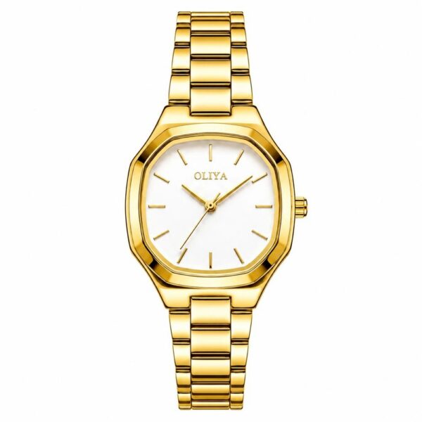 Oliya 831 Ladies Watch - Gold White | Rovelle