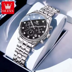 Olevs 3669 For Women - Silver Black | Rovelle