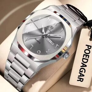 Poedagar 830 Men's Watch - Silver Gray | Rovelle