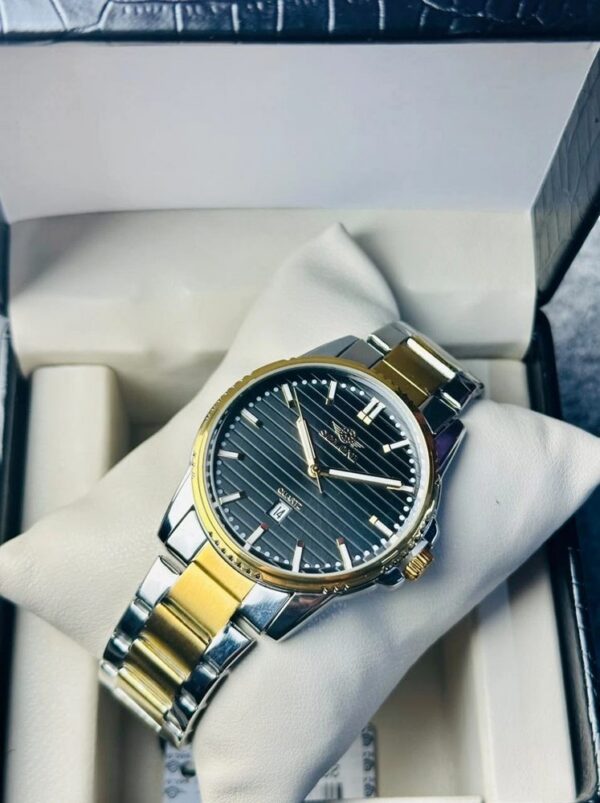 Soloni 1020 For Men - Silver Gold Black With Premium Box | Rovelle