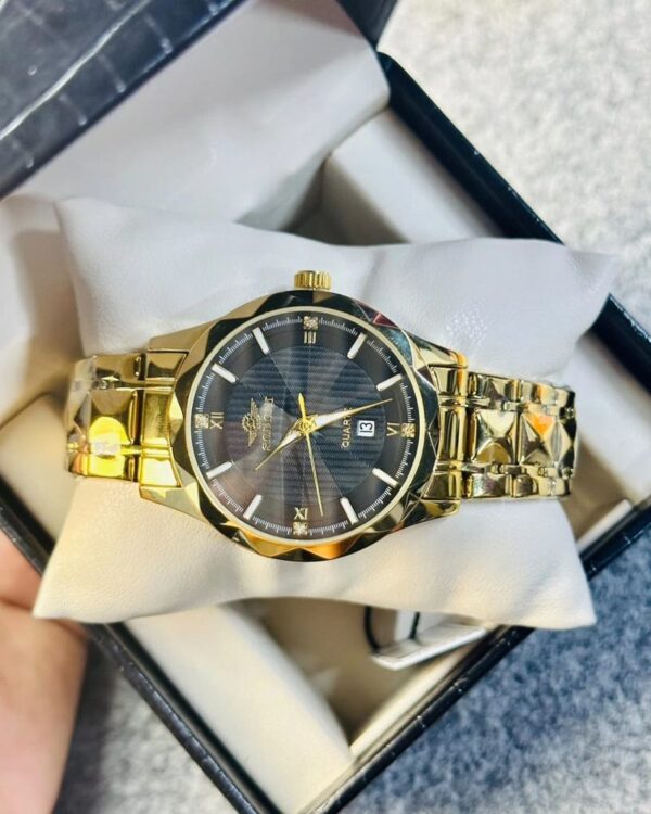 Soloni 1016 M For Men - Gold Black with Premium Box | Rovelle