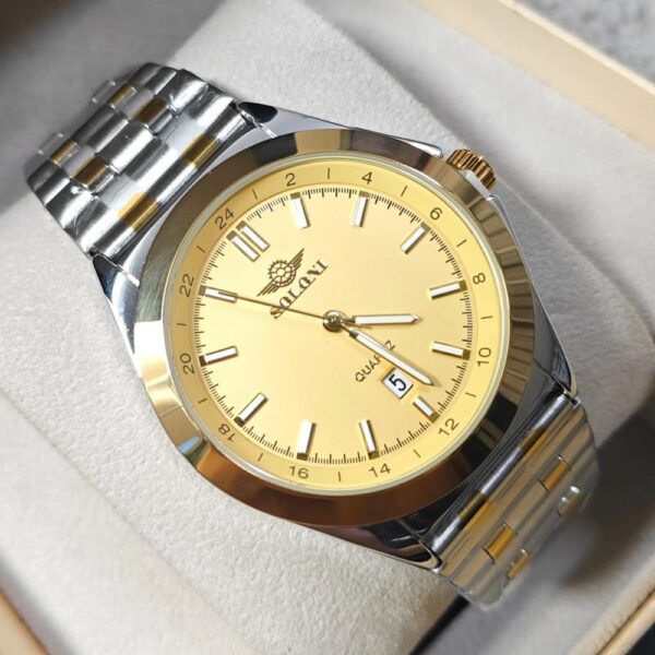 Soloni 1011M For Men - Silver Gold With Premium Box | Rovelle