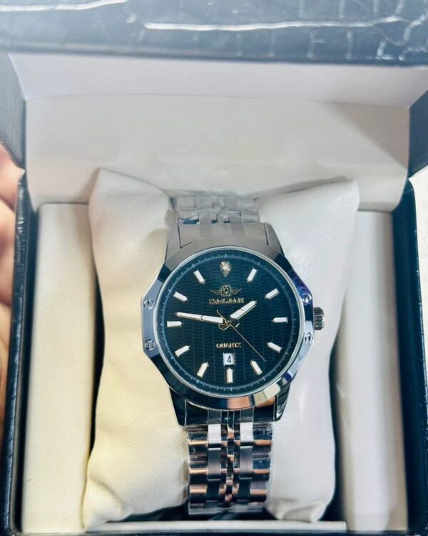 Soloni 1007 For Men - Silver Black With Premium Box Soloni 1007 For Men - Silver Black With Premium Box | Rovelle