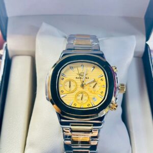 Soloni 3009 For Men - Silver Gold With Premium Box | Rovelle