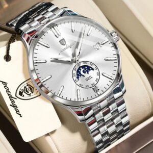 Poedagar 854 CH For Men - Silver | Rovelle