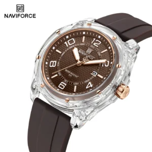 NAVIFORCE 6119 T For Men - Silver Coffee | Rovelle