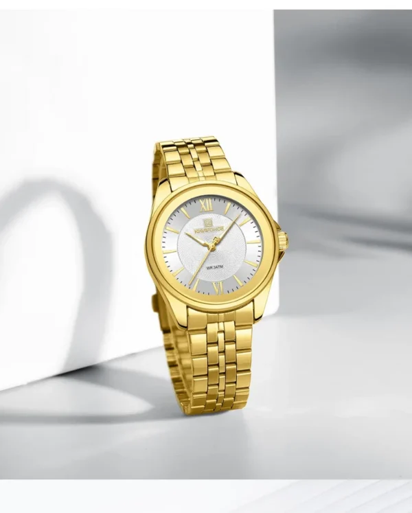Naviforce 5067 For Women - Gold White | Rovelle