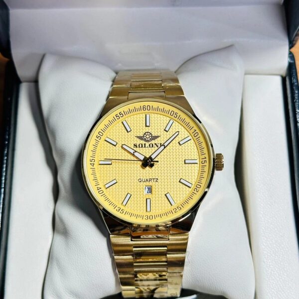 Soloni 1004M For Men - Gold With Premium Box Soloni 1004M For Men - Gold With Premium Box | Rovelle