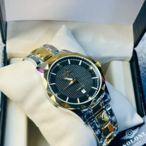 Soloni 1016 M For Men - Silver Gold Black with Premium Box | Rovelle
