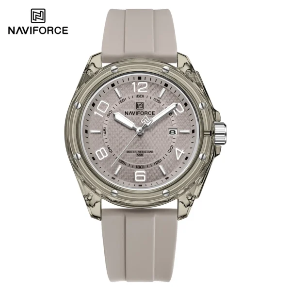 NAVIFORCE 6119 T For Men - Gray White | Rovelle