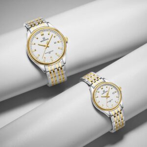Naviforce 8039 Couple - Silver Gold White | Rovelle