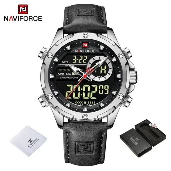 Naviforce 9208 L - Silver Black | Rovelle