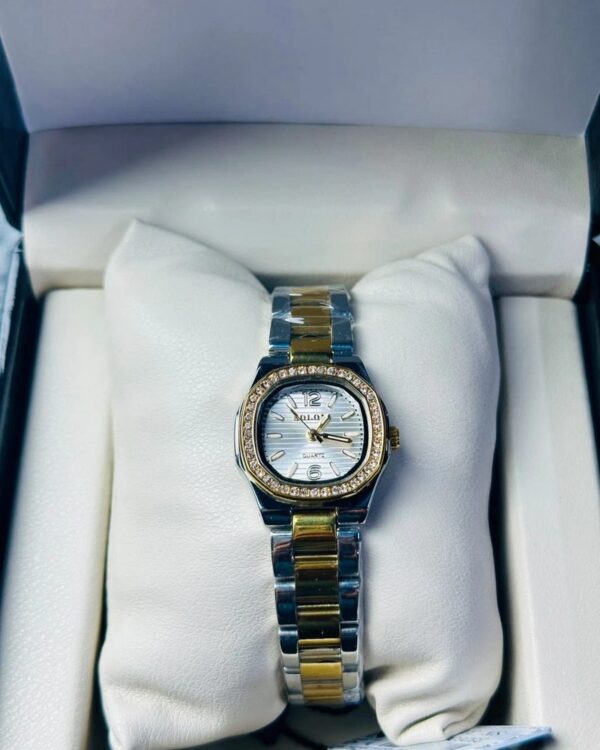 Soloni 1046 For Women - Silver Gold White With Premium Box | Rovelle