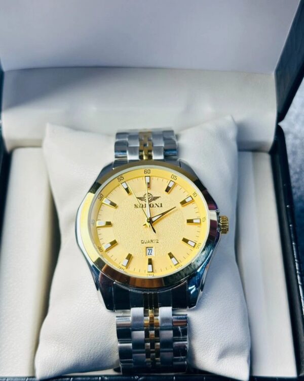 Soloni 1006 M For Men - Silver Gold with Premium Box | Rovelle