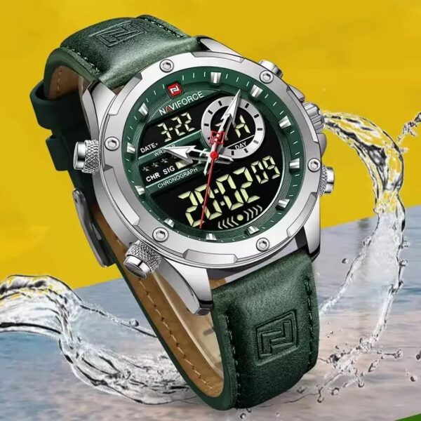 Naviforce 9208 L - Silver Green | Rovelle