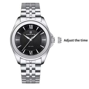 Naviforce 5067 For Women - Silver Black | Rovelle