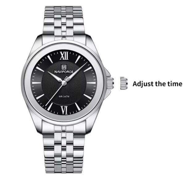 Naviforce 5067 For Women - Silver Black | Rovelle