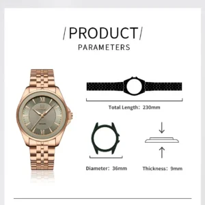 Naviforce 5067 For Women - Rose Gray | Rovelle