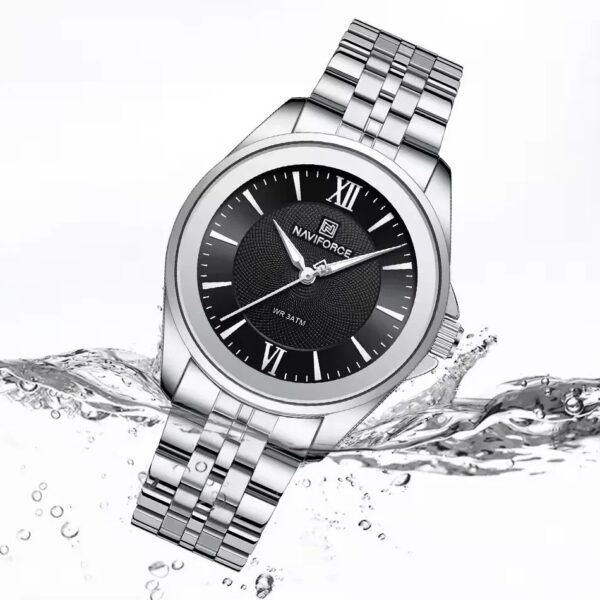 Naviforce 5067 For Women - Silver Black | Rovelle