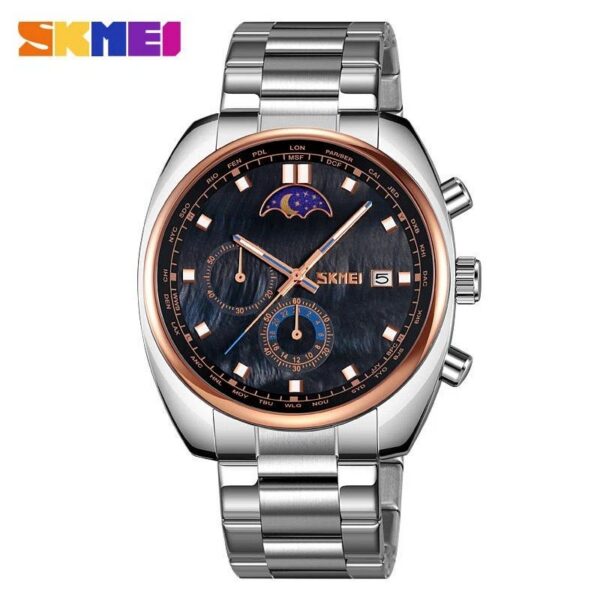 SKMEI 9325 For Men - Silver Rose Black SKMEI 9325 For Men - Silver Rose Black | Rovelle