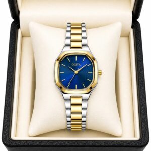 Oliya 831 Ladies Watch - Silver Gold Blue | Rovelle