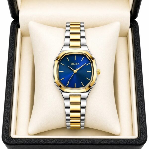 Oliya 831 Ladies Watch - Silver Gold Blue Oliya 831 Ladies Watch - Silver Gold Blue | Rovelle