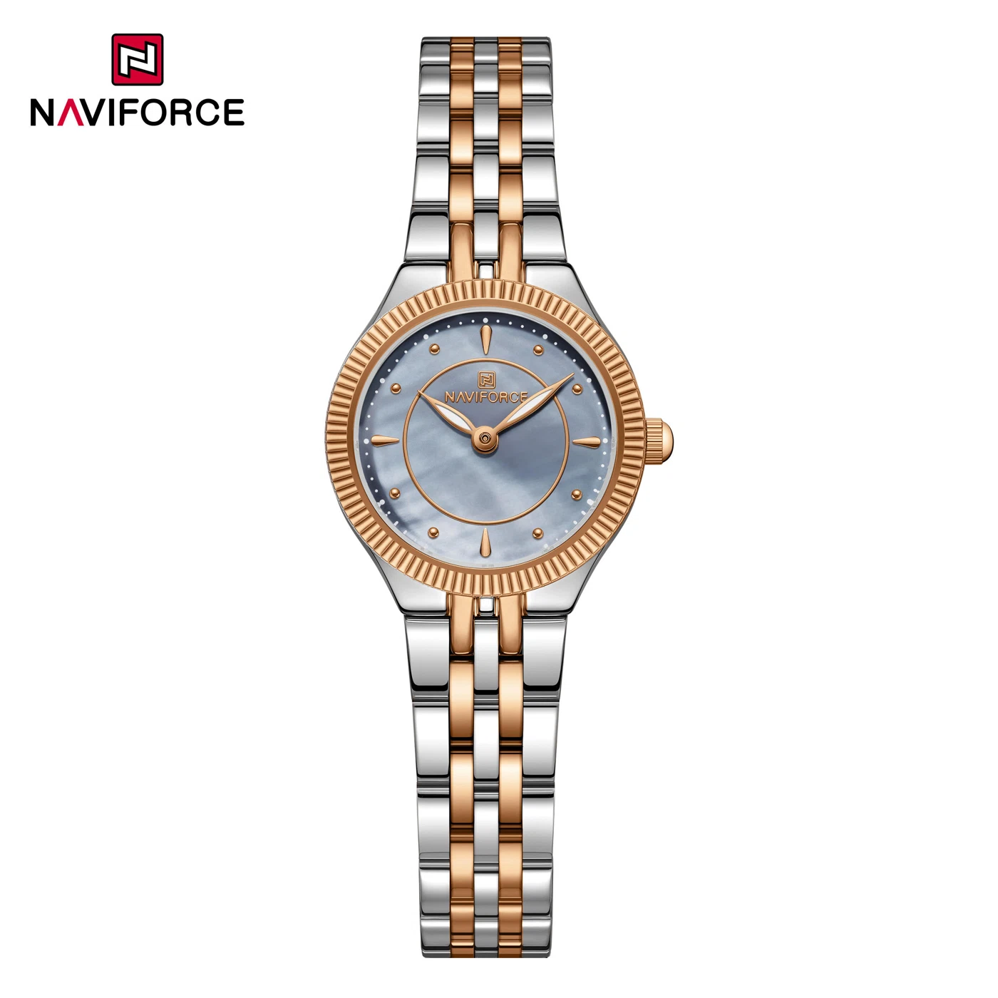 NAVIFORCE 5084 Women Watch - Silver Rose Gray