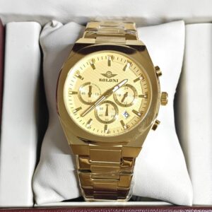 Soloni 3004M For Men - Gold With Premium Box | Rovelle