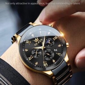 Olevs 7004 CH For Man - Gold Black | Rovelle