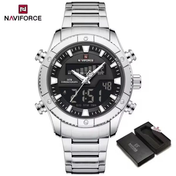 Naviforce 9259 - Silver Black | Rovelle