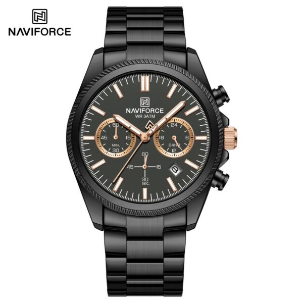 Naviforce 8082 CH For Men - Black Rose Naviforce 8082 CH For Men - Black Rose | Rovelle