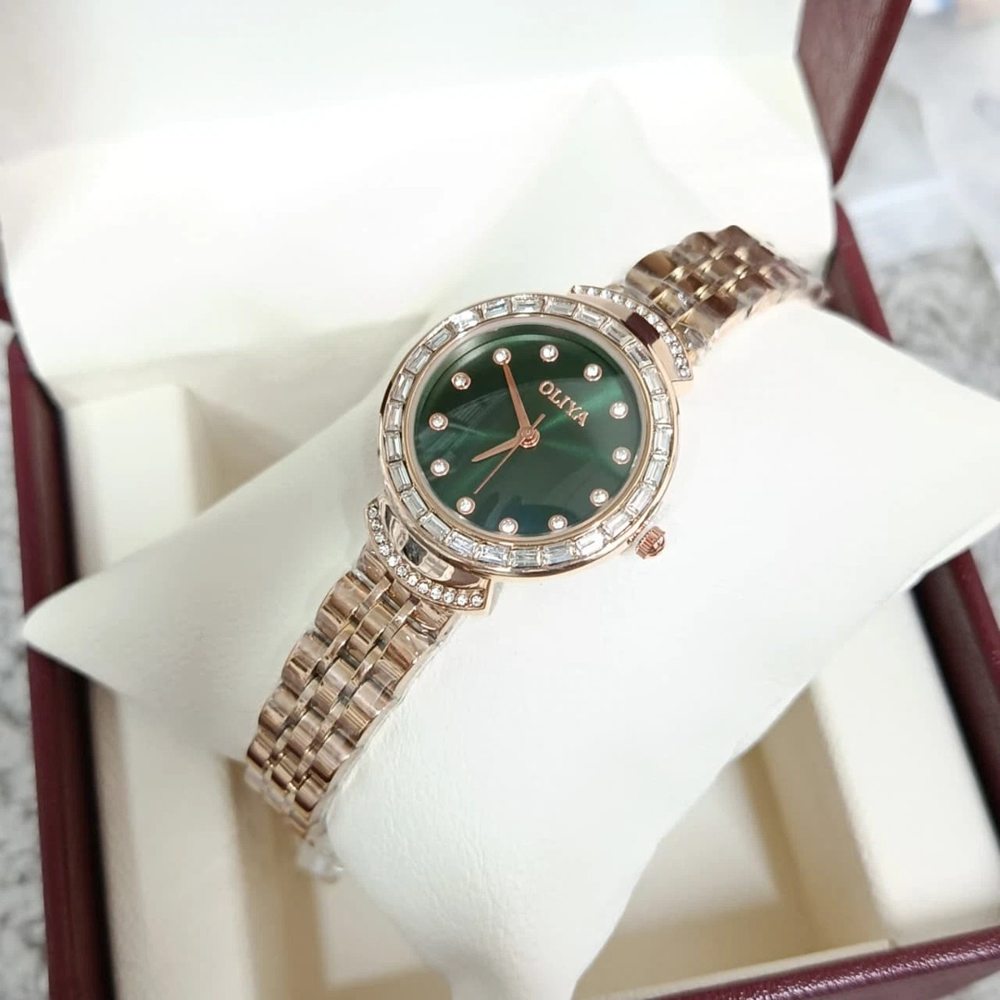 Oliya 6806 Ladies Watch - Rose Green