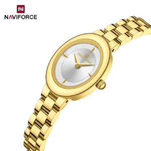 NAVIFORCE 5081 Ch Women Watch - Gold White | Rovelle