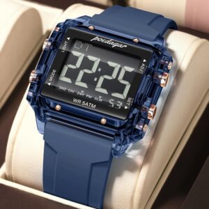 Poedagar E123 Men's Digital Watch - Blue | Rovelle