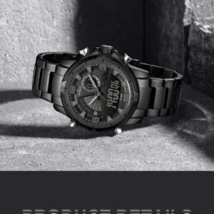 Naviforce 9257 For Men - Black | Rovelle