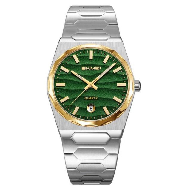 Skmei 9382 CH For Men - Silver Gold Green Skmei 9382 CH For Men - Silver Gold Green | Rovelle