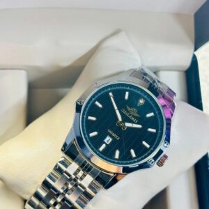 Soloni 1007 For Men - Silver Black With Premium Box | Rovelle