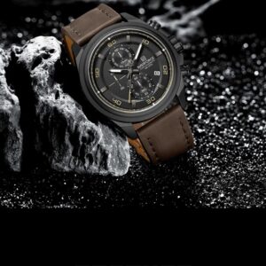 Naviforce 8075 For Men - Dark Brown Black | Rovelle
